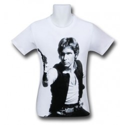 Camiseta Masculina Star Wars Han Solo Branca