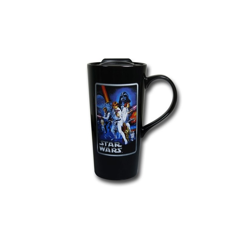 Caneca de Café com Tampa Star Wars Personagens