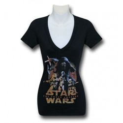 Blusa Camiseta Feminina Star Wars Preta