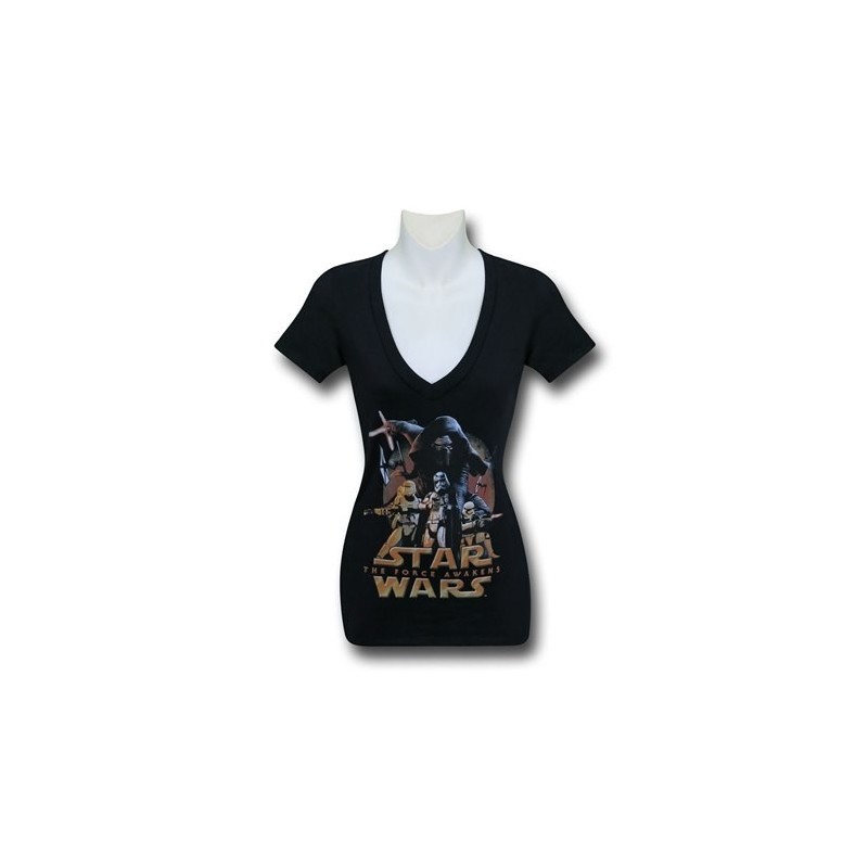 Blusa Camiseta Feminina Star Wars Preta