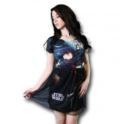 Vestido Star Wars Guerra nas Estrelas Godê