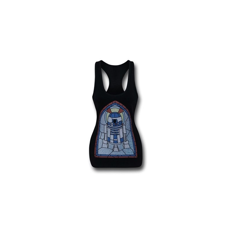 Regata Feminina Star Wars R2D2 Esportes Preta