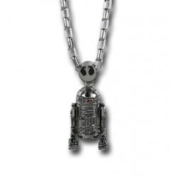 Colar de Prata Masculino Star Wars R2D2