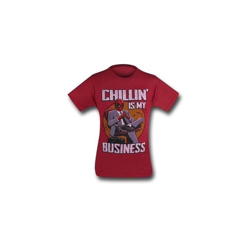 Camiseta Masculina Deadpool Geek Vermelha