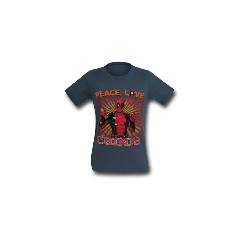 Camiseta Masculina Deadpool Geek Cinza