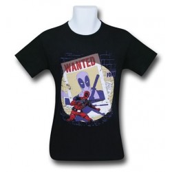 Camiseta Masculina Adulto Deadpool Wanted Preta