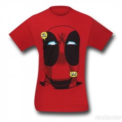Camiseta Masculina Adulto Deadpool Marvel Vermelha