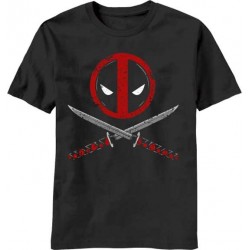 Camiseta Masculina Adulto Deadpool Marvel Grafite Armas Cruzadas