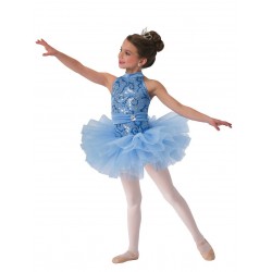 Fantasia Infantil Bailarina Meninas Azul Ballet Carnaval Halloween