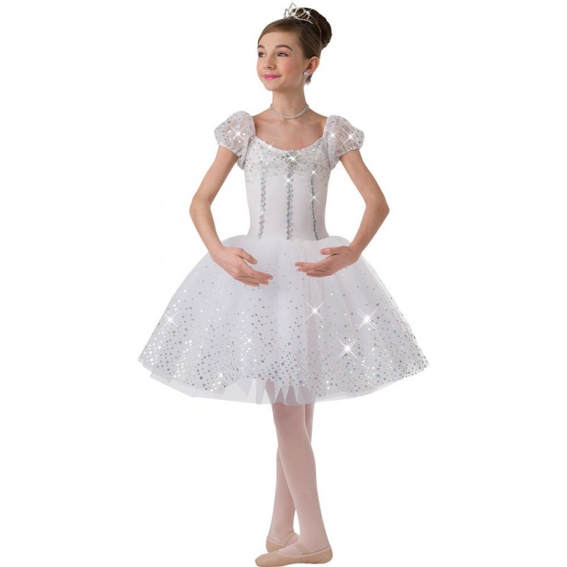 Fantasia Infantil Bailarina Meninas Branco Ballet Carnaval Halloween