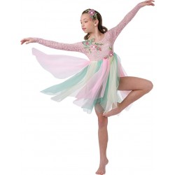 Fantasia Infantil Bailarina Meninas Colorido Ballet Halloween Carnaval