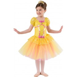 Fantasia Infantil Dança Bailarina Amarelo Halloween Carnaval