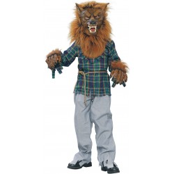 Fantasia Infantil Lobisomem Lobo Mau Terror Meninos Carnaval Halloween