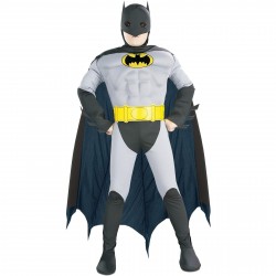 Fantasia Infantil Batman com Músculos Clássico Meninos Carnaval Halloween