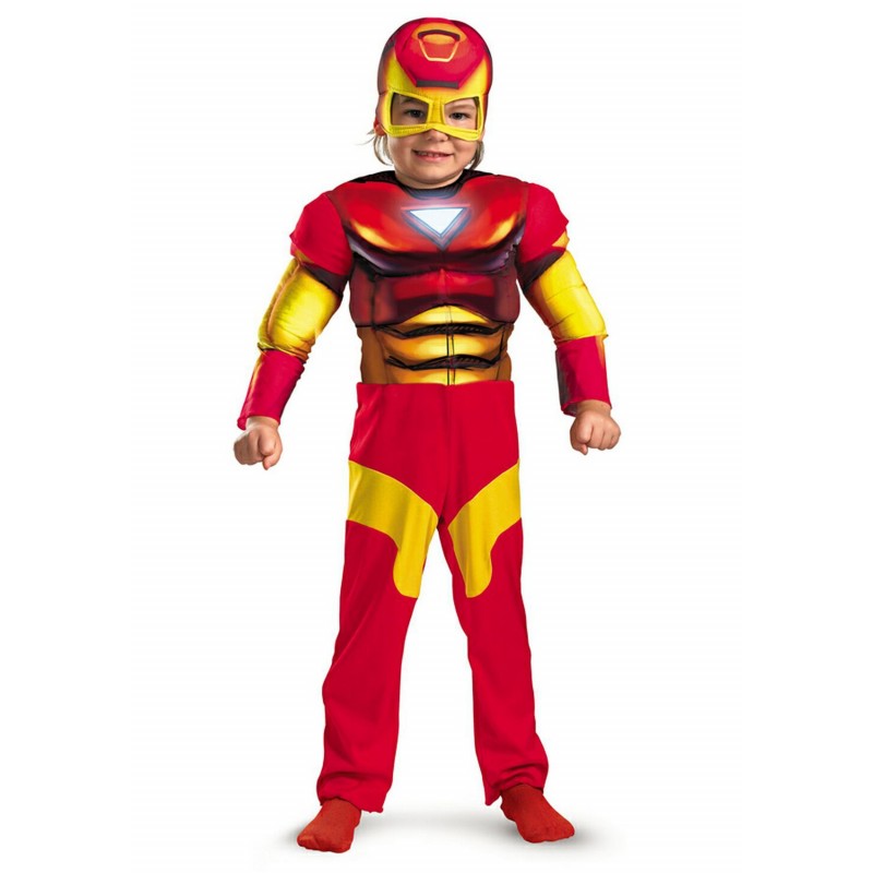 Fantasia Infantil Homem de Ferro Meninos Halloween Carnaval