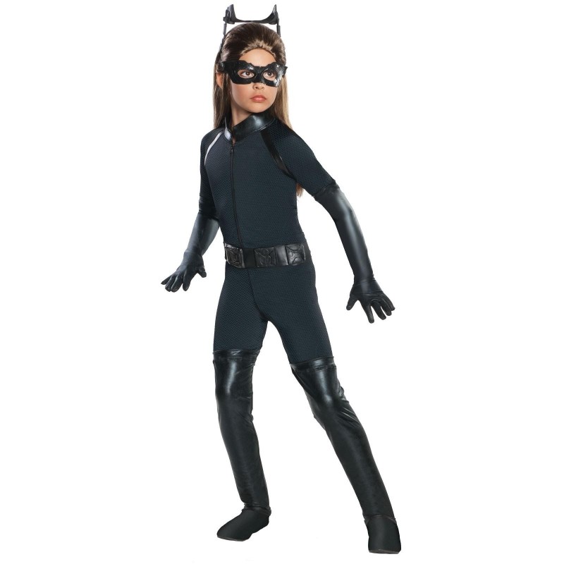 Fantasia Infantil Mulher Gato Meninas Carnaval Halloween