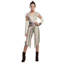 Fantasia Feminina Rey Star Wars O Despertar da Força Halloween Carnaval