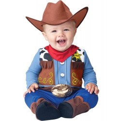 Fantasia Infantil para Bebês Cowboy Halloween Carnaval