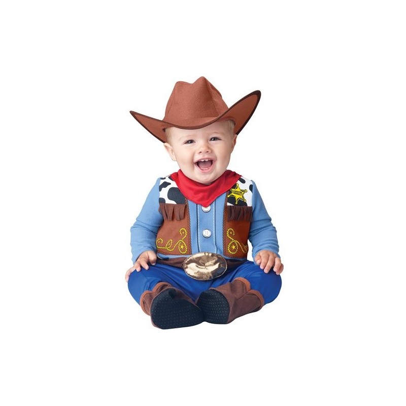 Fantasia Infantil para Bebês Cowboy Halloween Carnaval