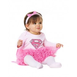 Fantasia Infantil para Bebês Super Baby Girl Halloween Carnaval