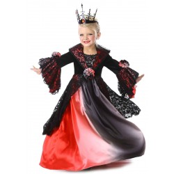 Fantasia Infantil Princesa Vampira Halloween Carnaval