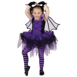 Fantasia Infantil Vampira Bailarina Halloween Carnaval