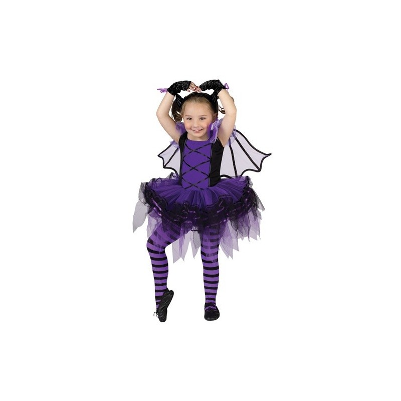 Fantasia Infantil Vampira Bailarina Halloween Carnaval