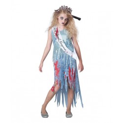 Fantasia Infantil Miss Zumbi Halloween Carnaval