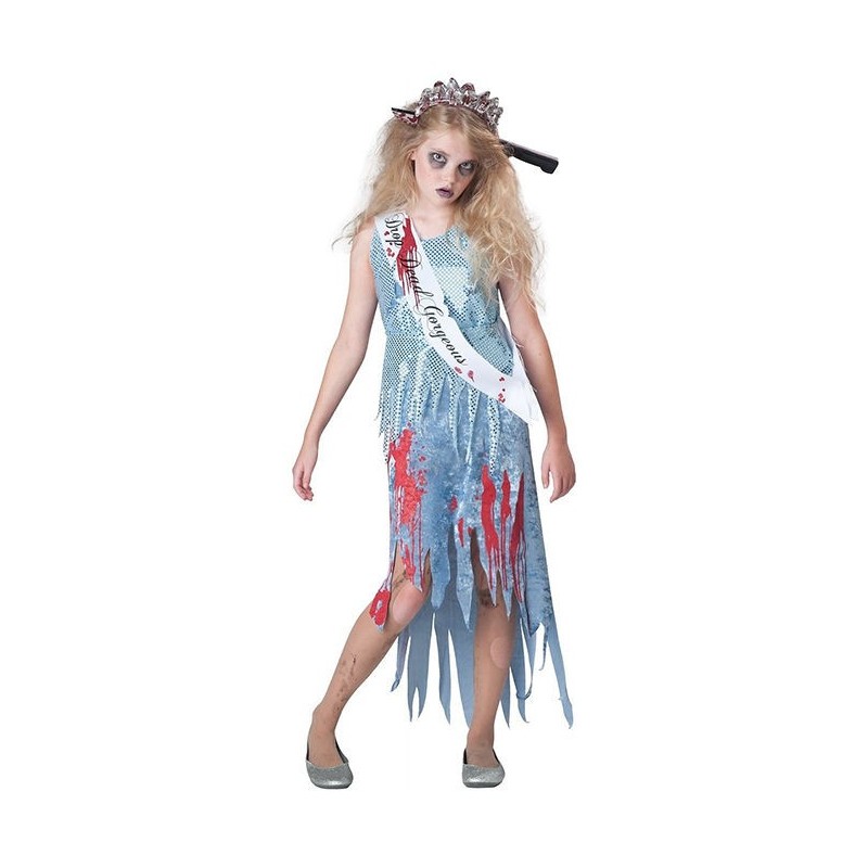 Fantasia Infantil Miss Zumbi Halloween Carnaval