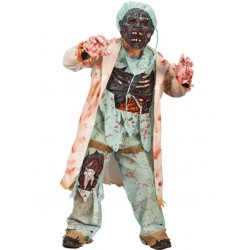 Fantasia Halloween Infantil Médica Zumbi.