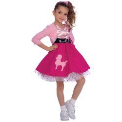 Fantasia Infantil Anos 50 Meninas Grease Carnaval Halloween