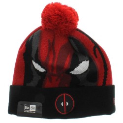 Gorro Touca Deadpool Marvel Pompom Vermelha e Preta