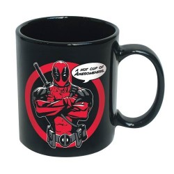 Caneca de Porcelana Deadpool Marvel Preta