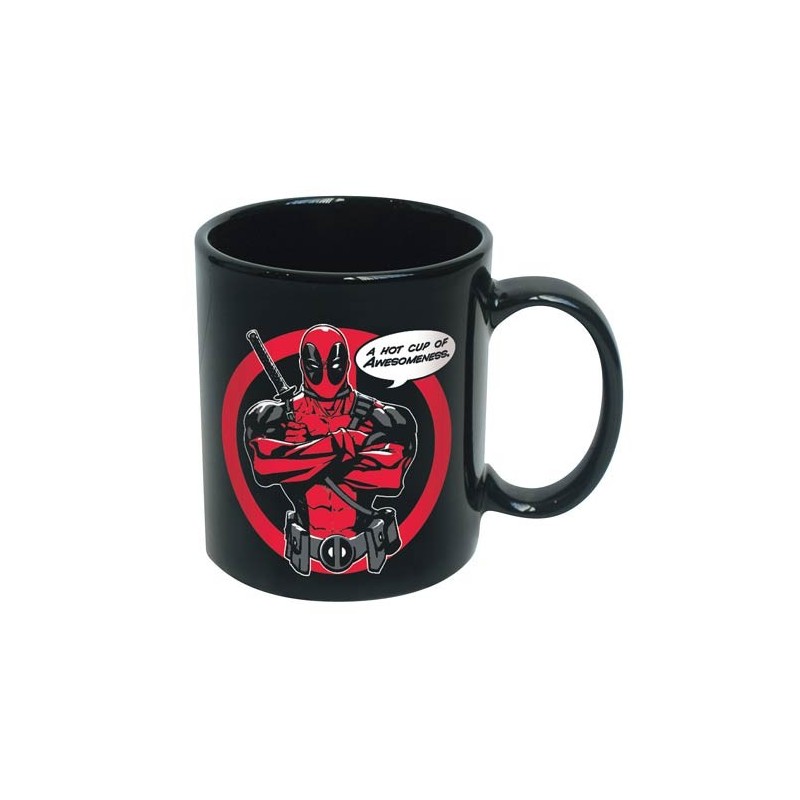 Caneca de Porcelana Deadpool Marvel Preta