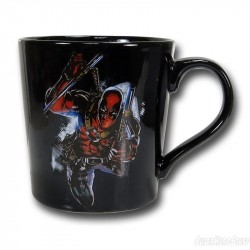 Caneca de Café Porcelana Deadpool Marvel Preta