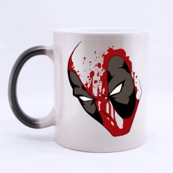 Caneca de Café Cerâmica Deadpool Marvel Branca