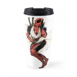 Caneca de Café Térmica Deadpool Marilyn Monroe