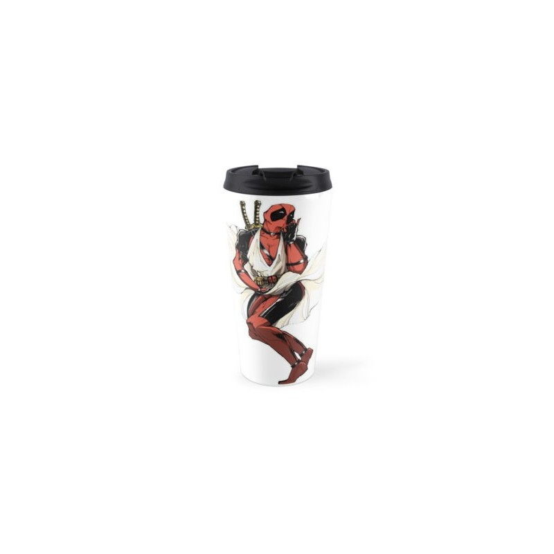 Caneca de Café Térmica Deadpool Marilyn Monroe