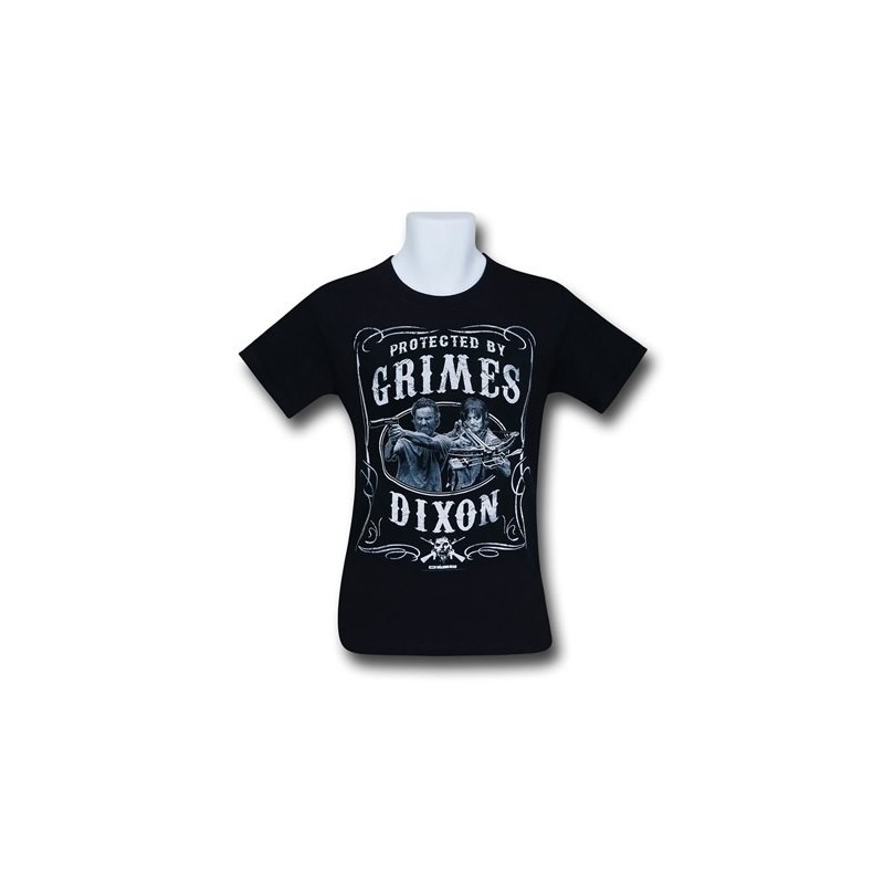 Camiseta Masculina The Walking Dead Rick Grimes e Daryl Dixon