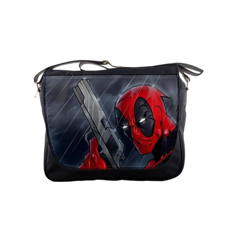 Bolsa Carteiro Deadpool Marvel Preta