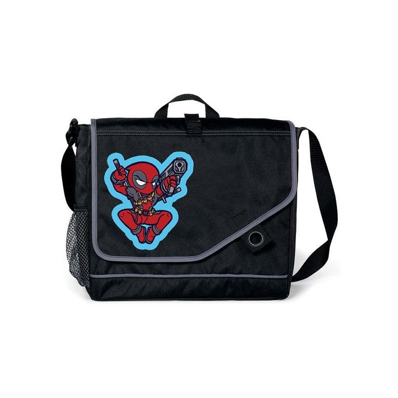 Bolsa Carteiro Deadpool Marvel Preta Infantil