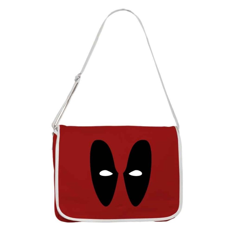 Bolsa Carteiro Deadpool Marvel Vermelha Unissex