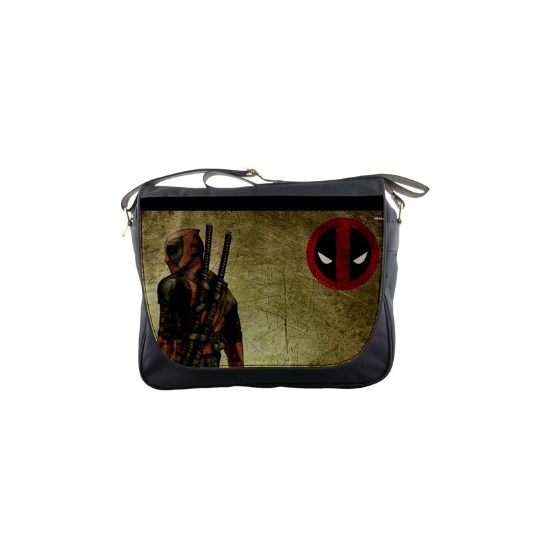 Bolsa Escolar Carteiro Deadpool Marvel Preta