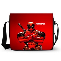 Bolsa Escolar Carteiro Deadpool Vermelha