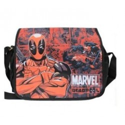 Bolsa Escolar Carteiro Deadpool Estampada