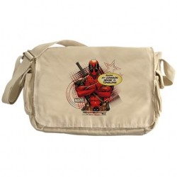 Bolsa Deadool Carteiro Marvel Caqui