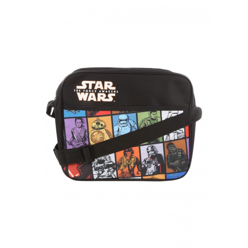 Bolsa Carteiro Star Wars O Despertar da Força Colegial Estampada