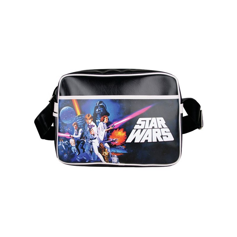 Bolsa Carteiro Star Wars Couro Estampada