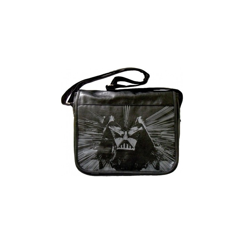Bolsa Carteiro Star Wars Couro Darth Vader Estampada