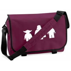 Bolsa Carteiro Star Wars Roxa Estampada